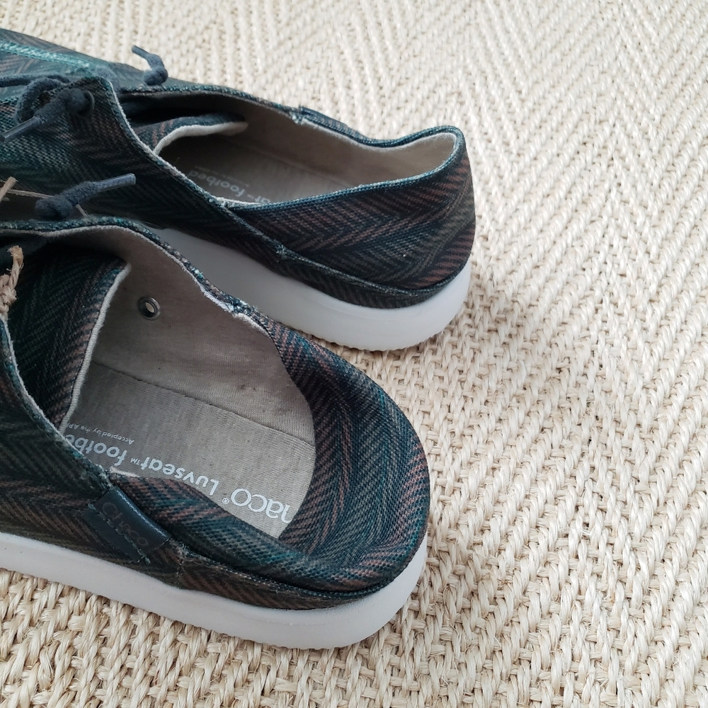 Chaco Men's Green and Brown Patterned Casual Sneakers - Picture 3 of 6